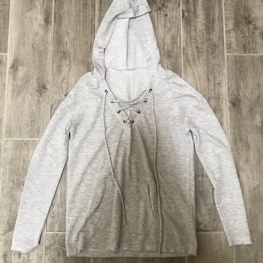 Criss-Cross Long Sleeve Hoodie